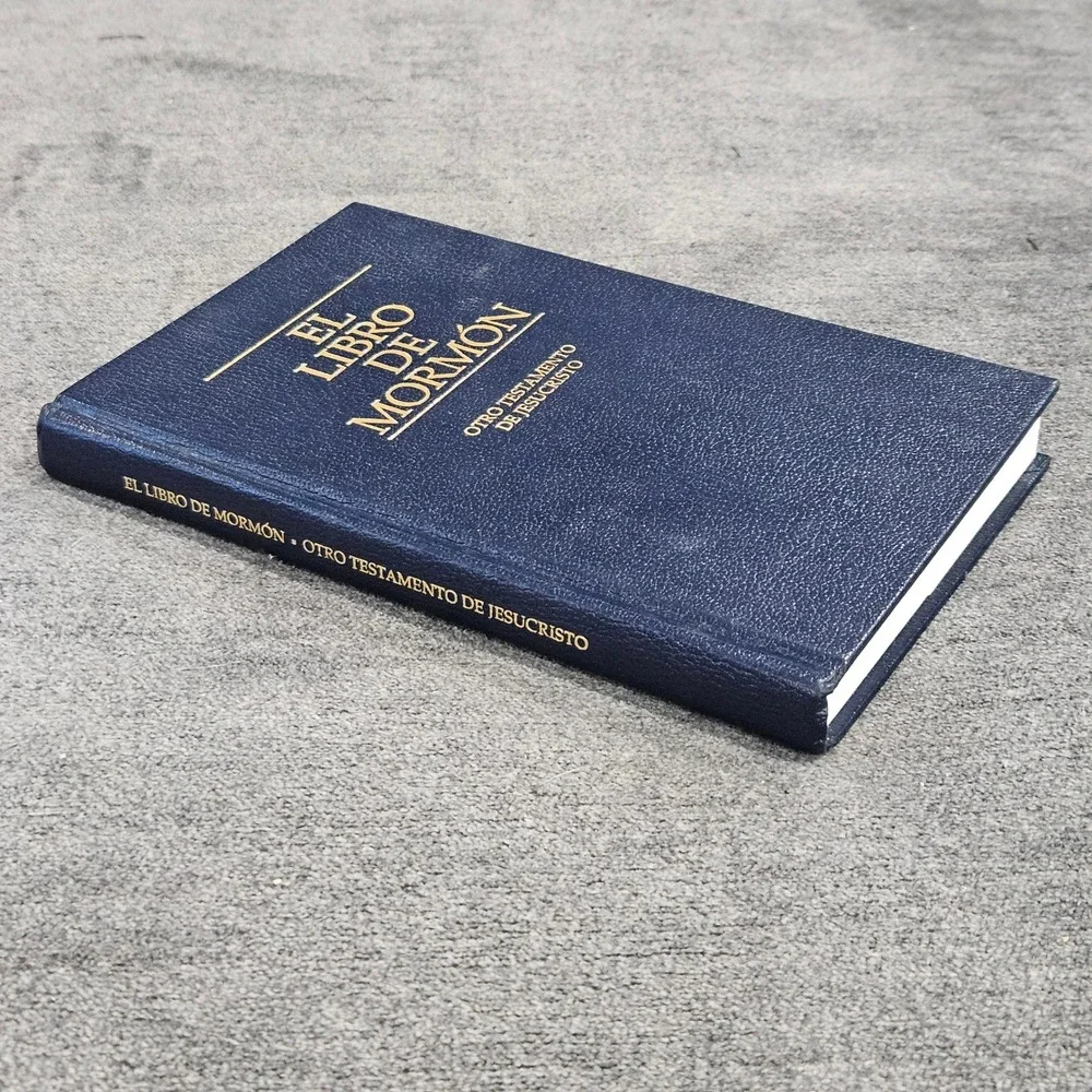 El‎ Libro de Mormon Spanish Book of Mormon 2002 Hardcover Navy Blue LDS Church